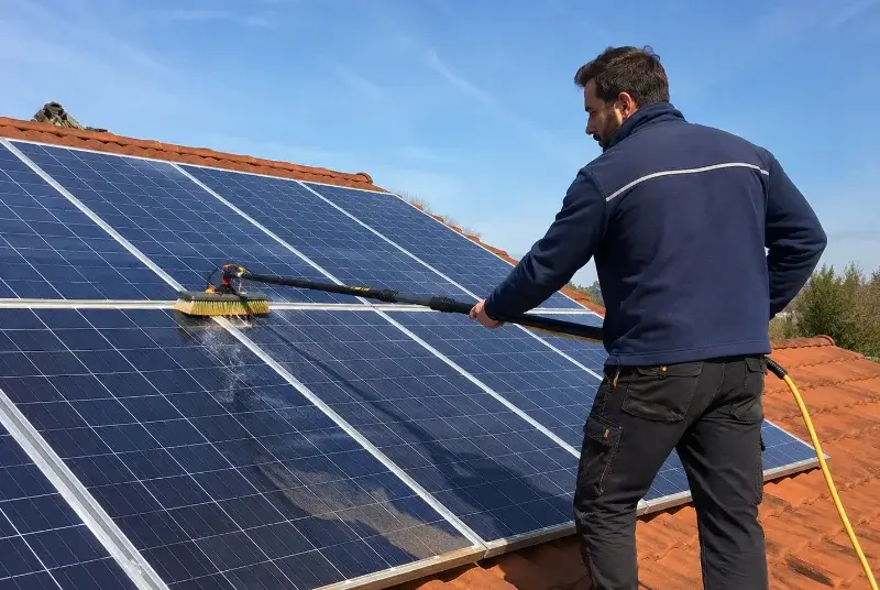 Nettoyage et entretien de panneaux solaires à Bougue